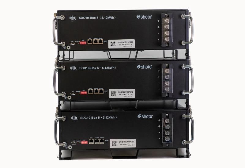 Shoto Rackmount Lithium Solar Battery 51.2V 200Ah (5.12Kw) – High Capacity & Reliable Backup